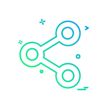 Simge tasarım vektörünü paylaş