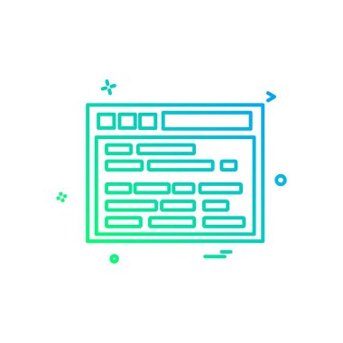 Web sitesi simge tasarlamak vektör
