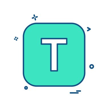 İngilizce alfabe simge tasarlamak vektör 