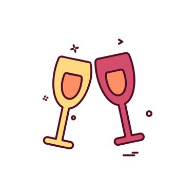 Sevgililer günü simge tasarlamak vektör