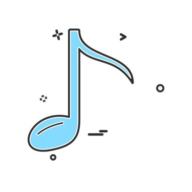 Müzik simge tasarlamak vektör