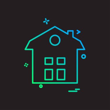 Ev simge tasarlamak vektör 