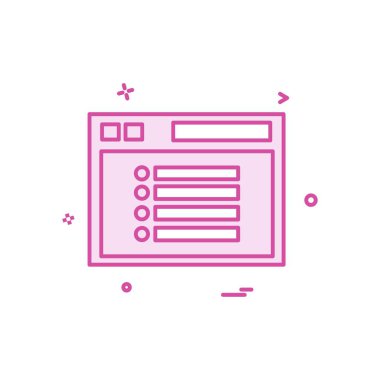 Web düzen simge tasarlamak vektör