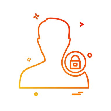 Avatar erkek simge tasarım vektörü