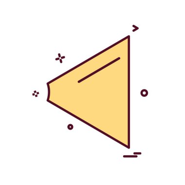 Simge tasarlamak vektör geri