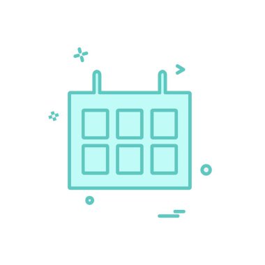 Takvim simgesi tasarım vektörü