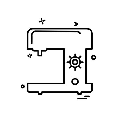 Salıncak makinesi simge tasarım vektörü 