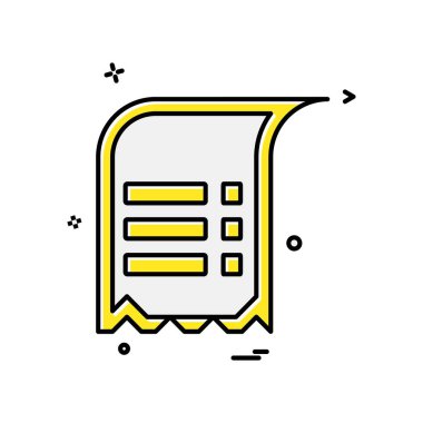 Metin simge tasarlamak vektör