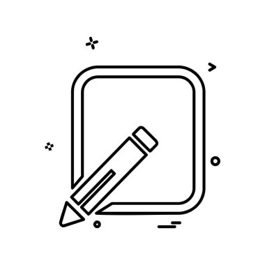 Kalem simgesi tasarım vektörü