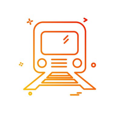 Tren simge tasarlamak vektör