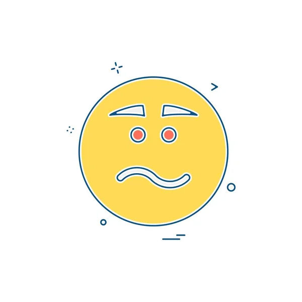 Emoji Icon Design Vector Illustration — Stock Vector