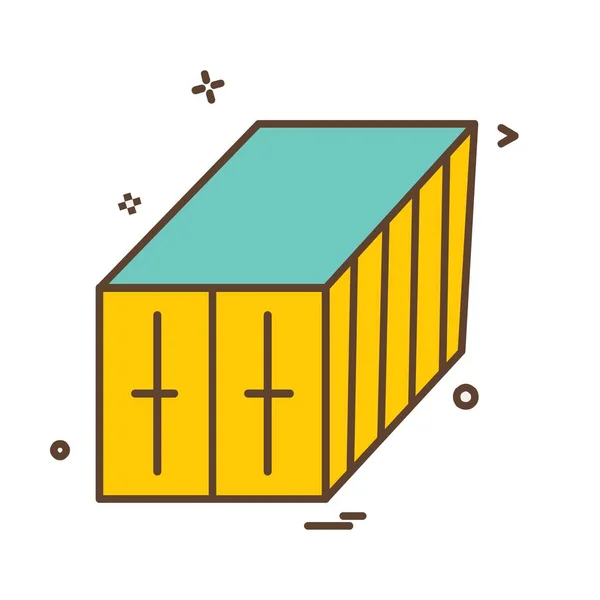 Container icon design vector