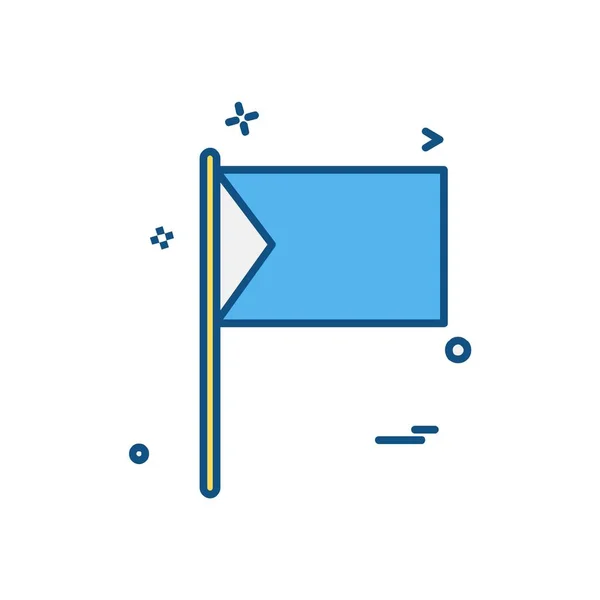 Flagge Symbol Design Vektor Illustration — Stockvektor