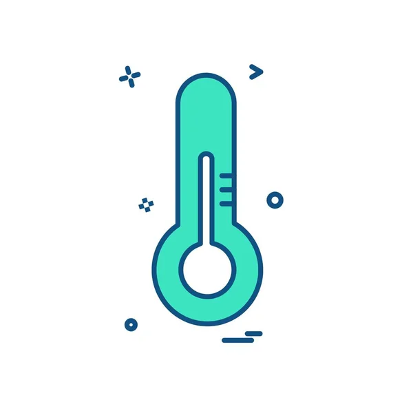 Thermometer Icon Design Vector — Stock Vector