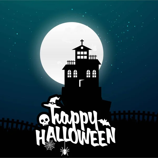 Halloween Vector Fondo Ilustración — Archivo Imágenes Vectoriales