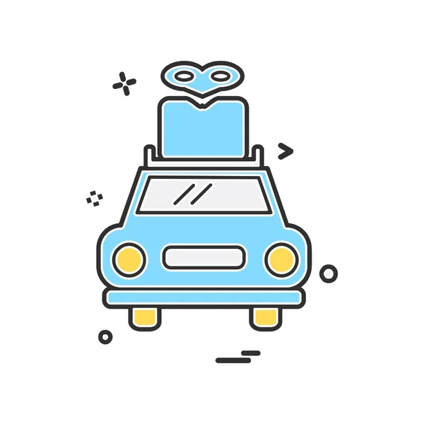 Diseño Iconos Transporte Ilustración Vectorial — Archivo Imágenes Vectoriales