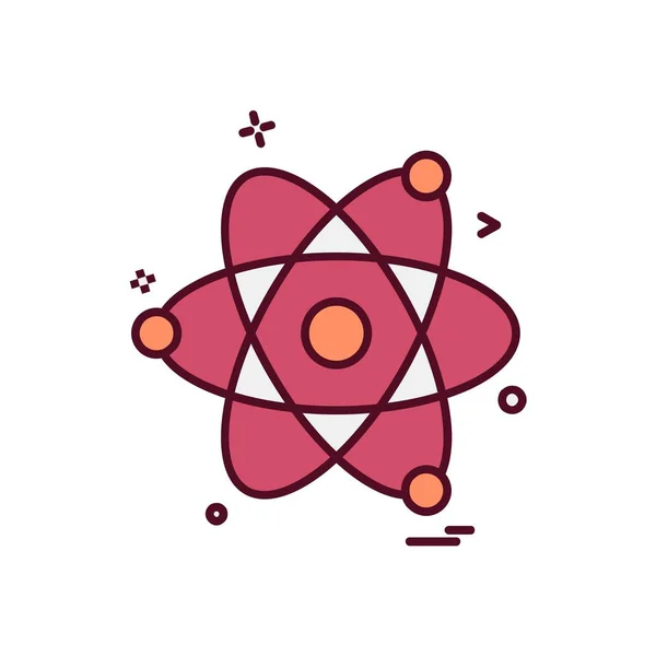 核のアイコン デザインのベクトル図 — ストックベクタ