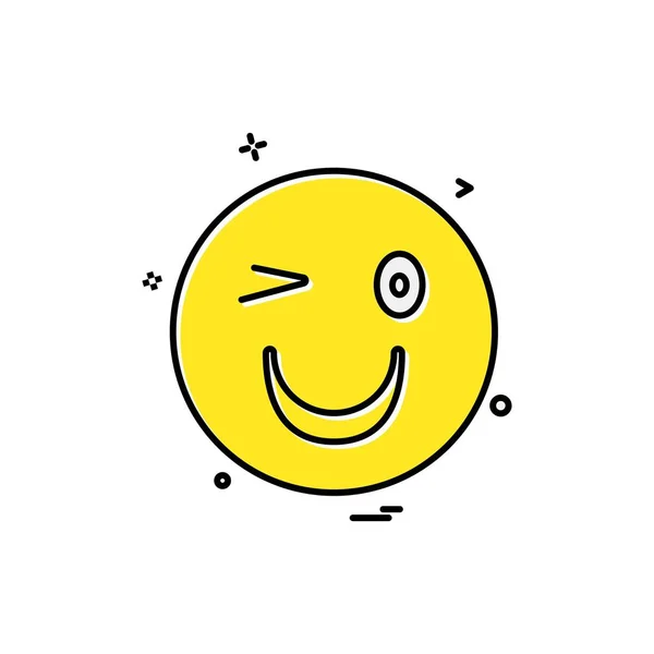 Emoji Symbol Design Vektor Illustration — Stockvektor