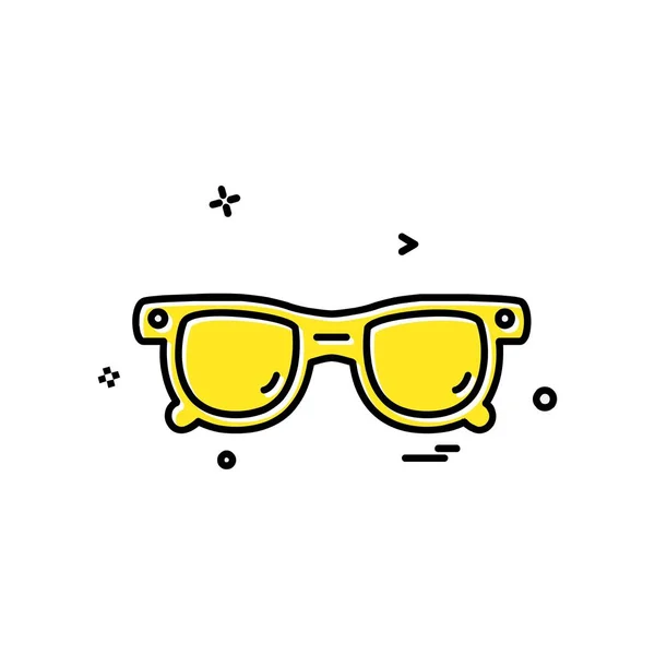 Glasses Icon Design Vector — Stock Vector