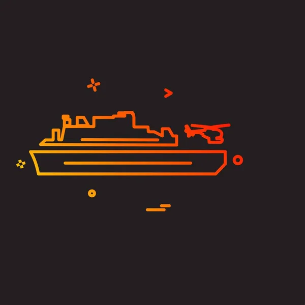 Design Vektor Für Navy Symbole — Stockvektor