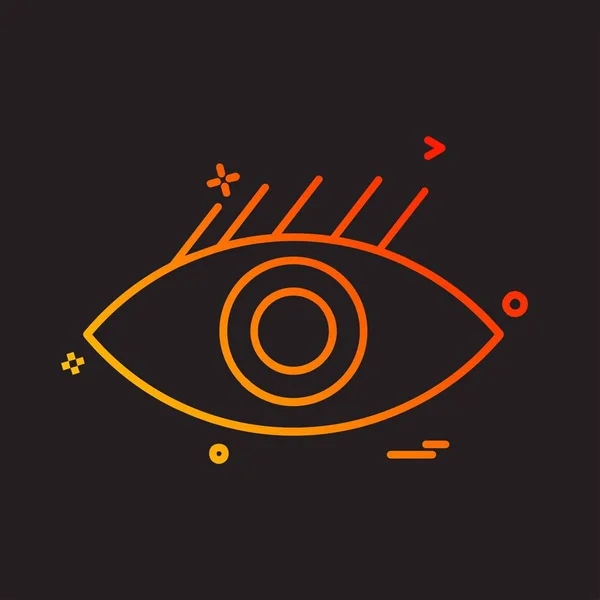 Auge Symbol Design Vektor — Stockvektor