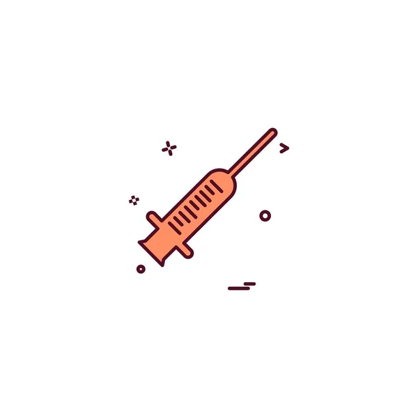 药物注射类固醇注射器疫苗图标载体设计 — 图库矢量图片