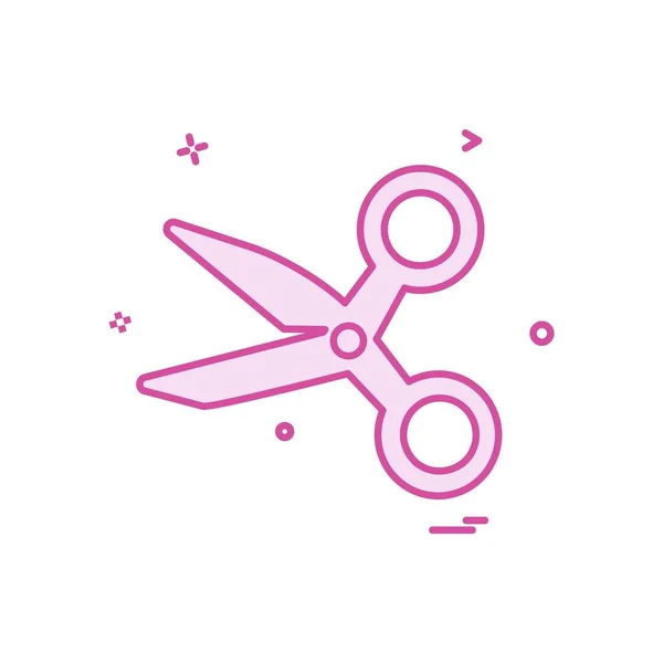 Scissor Icon Design Vector — Stock Vector