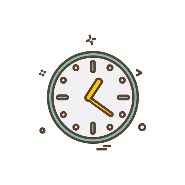 時計のアイコンデザインベクトル — ストックベクタ