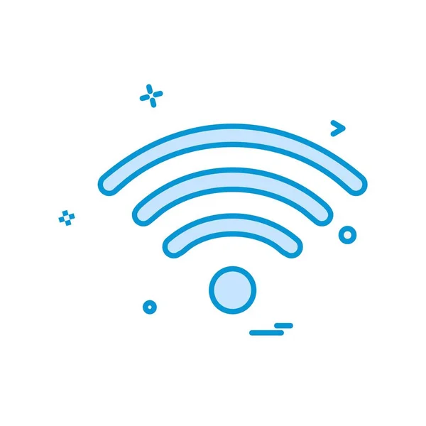 Wifi Icono Diseño Vector — Archivo Imágenes Vectoriales