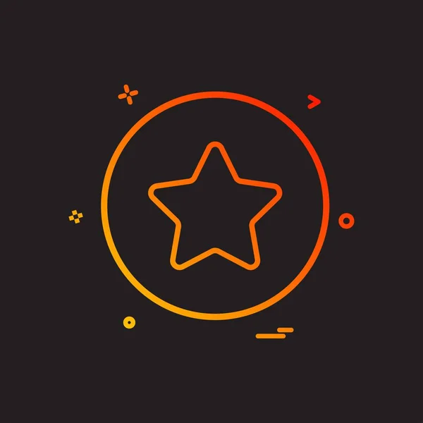 Звезда Основной Вектор Иконок Дизайн — стоковый вектор