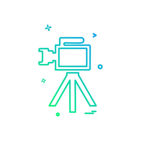 Ontwerp Camera Icoon Vector — Stockvector