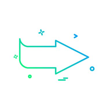 Sağ ok simge tasarlamak vektör