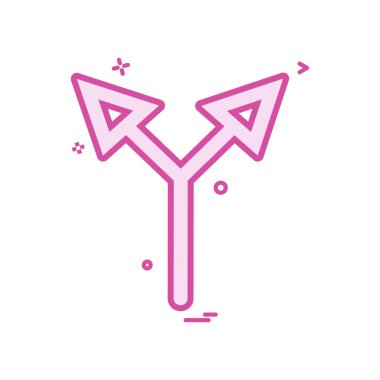 ok yukarı iki yönlü simge vektör tasarımı