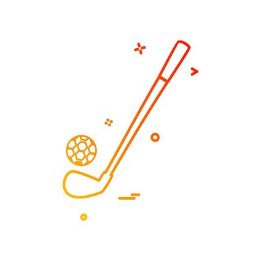 golf simgesi tasarım vektörü