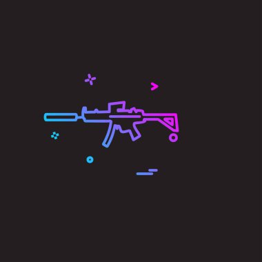 Silah simge tasarlamak vektör 