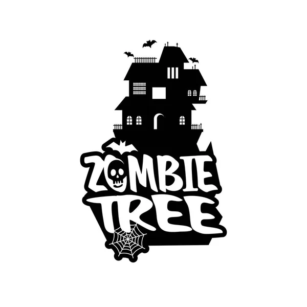 Zombie Party Vetor Design Tipografia — Vetor de Stock