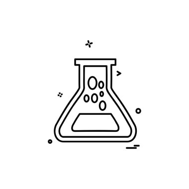 Beaker ikon tasarım vektörü