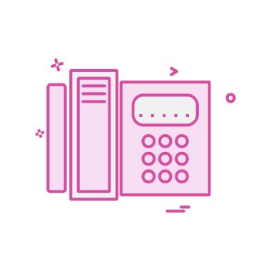 Telefon simgesi tasarım vektörü