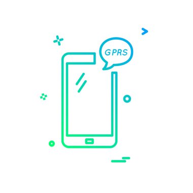 GPRS telefonunun simge tasarlamak vektör