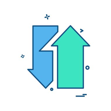 Ok simgesi tasarım vektörü