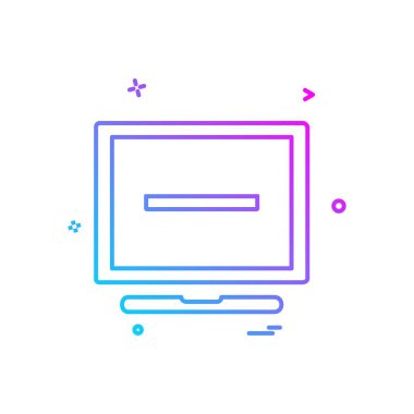 Bilgisayar simgesi tasarım vektörü