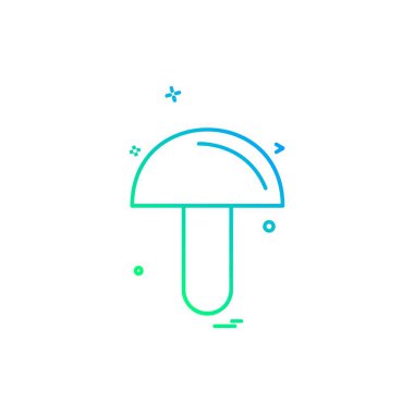 Mantar simgesi tasarım vektörü