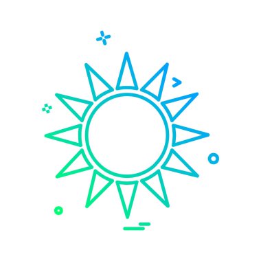 Hava simgesi tasarım vektörü 