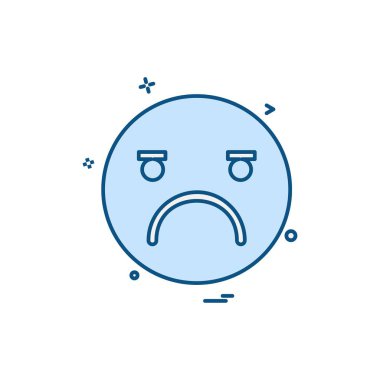 Emoji simgeleri tasarım vektörü 
