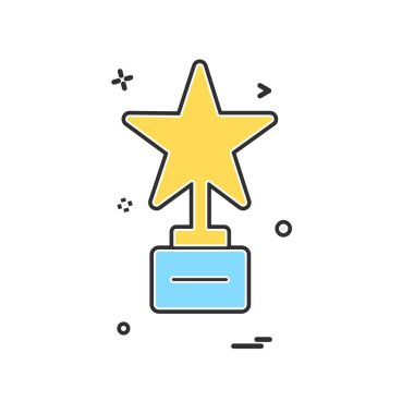 Yıldız simgesi tasarlamak vektör