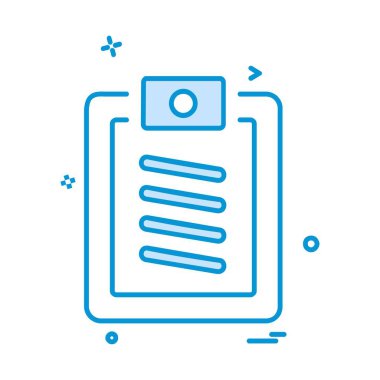 Belge simgesi tasarım vektörü 