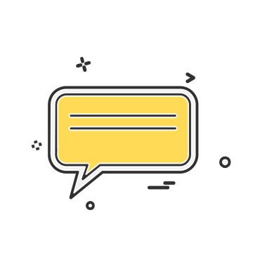 İleti simge tasarlamak vektör