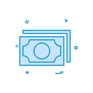 Dolar simgesi tasarım vektörü