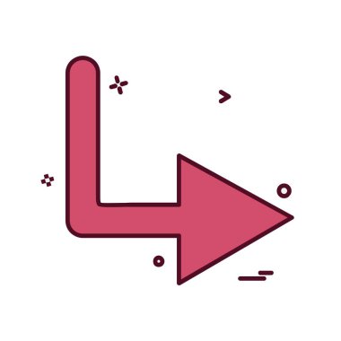 Sağ ok simge tasarlamak vektör