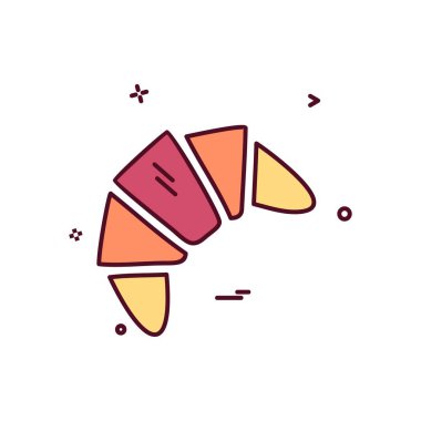 Gıda simgesi tasarım vektörü